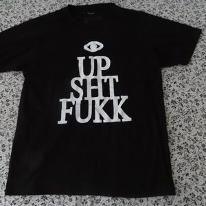 FRESH.I.AM UP SHT FUKK T SHIRT IN BLK SZ M